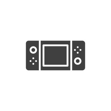 El bilgisayarı video oyunu konsol vektör simgesi