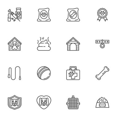 Evcil hayvan dükkânı simgeleri ayarlandı