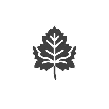 Maydanoz bitkisi vektör ikonu. Mobil konsept ve web tasarımı için düz tabela. Maydanoz yaprağı sembolü. Sembol, logo çizimi. Vektör grafikleri