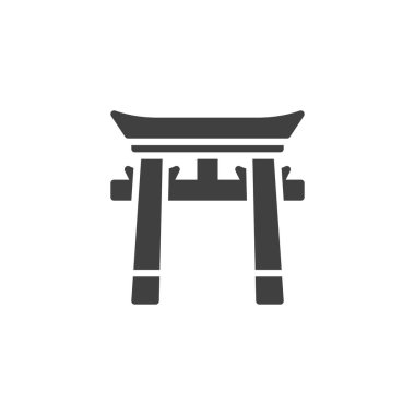 Torii kapı vektör simgesi