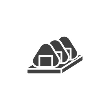 Suşi yuvarlama vektör simgesi