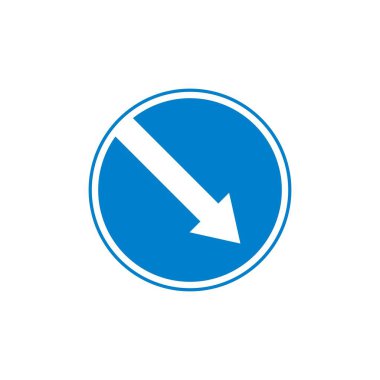 Sağ trafik işareti simgesini düz tut