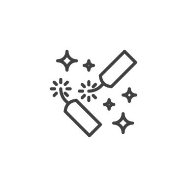 Patlayıcı maytap hattı simgesi