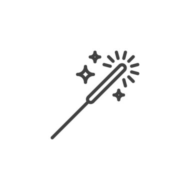 Sparkler çubuk çizgi simgesi
