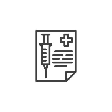 Aşılama kaydı kart satırı simgesi