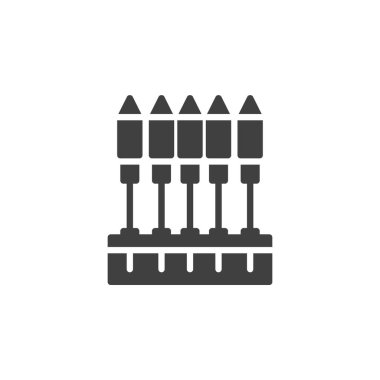 Havai fişek roket vektör simgesi