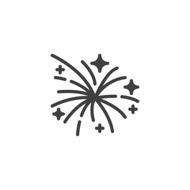 Havai fişek yıldız vektör simgesi