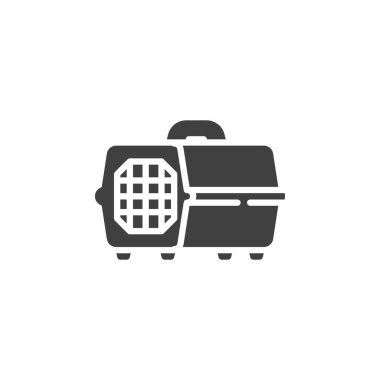 evde beslenen hayvan taşıyıcı vektör simgesi