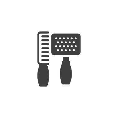 Pet brush vector icon
