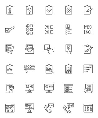 Anket, anket satırı simgeleri ayarlandı