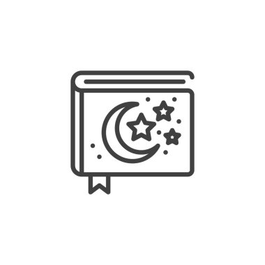 Yatmadan önce kitap satırı simgesi