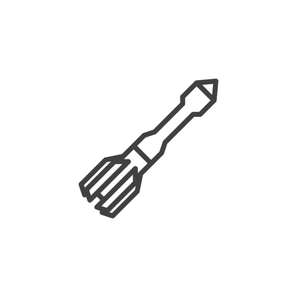 Füze roket hattı simgesi — Stok Vektör