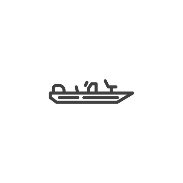 漁船のアイコン — ストックベクタ