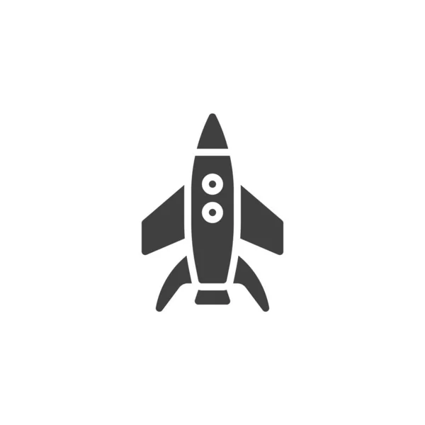 Ícone do vetor de lançamento da nave espacial —  Vetores de Stock