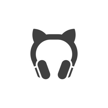 Modern kulaklık vektör simgesi