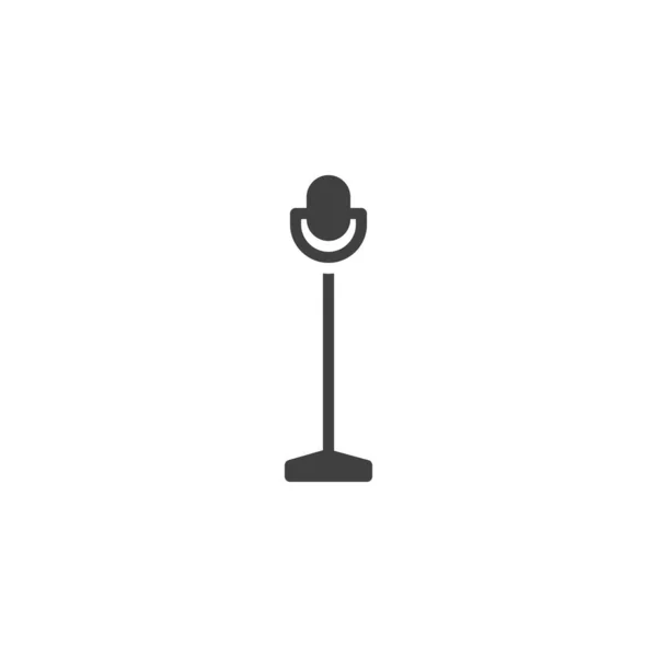 Etapa micrófono vector icono — Vector de stock