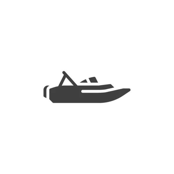 Fishing boat vector icon — Stock Vector