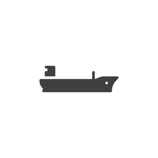 Ícone de vetor de barco de barca — Vetor de Stock