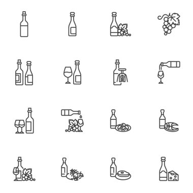 Şarap menüsü satırı simgeleri ayarlandı,