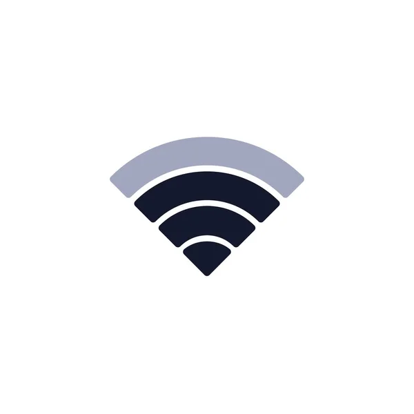 Wi-fi sinyal gücü düz simgesi — Stok Vektör