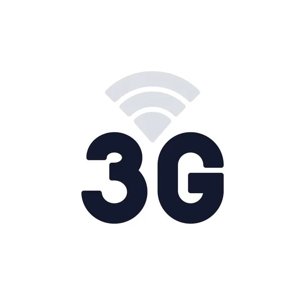Icona piatta di connessione di rete 3g — Vettoriale Stock