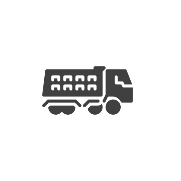 Dumper-LKW-Vektor-Symbol — Stockvektor