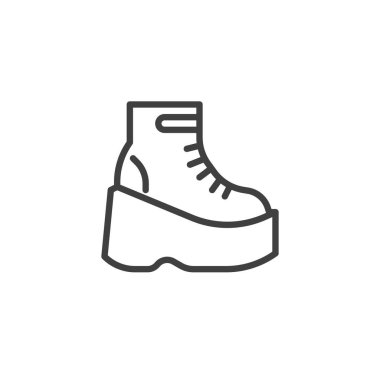 Platform çizme çizgisi simgesi