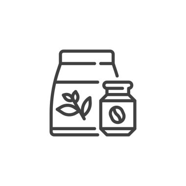 Çay ve kahve çizgisi simgesi