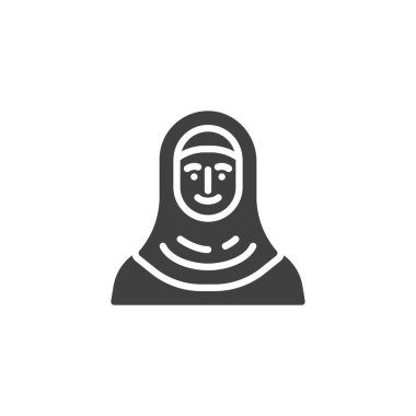 Müslüman kadın vektör simgesi