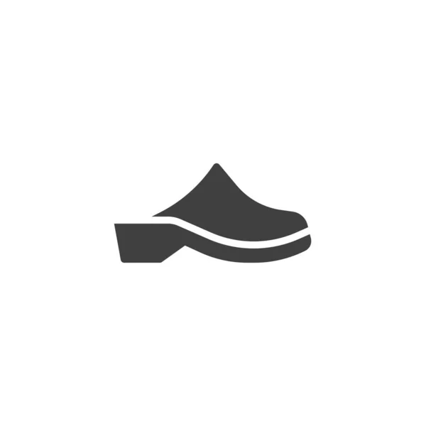 Sabots chaussures icône vectorielle — Image vectorielle