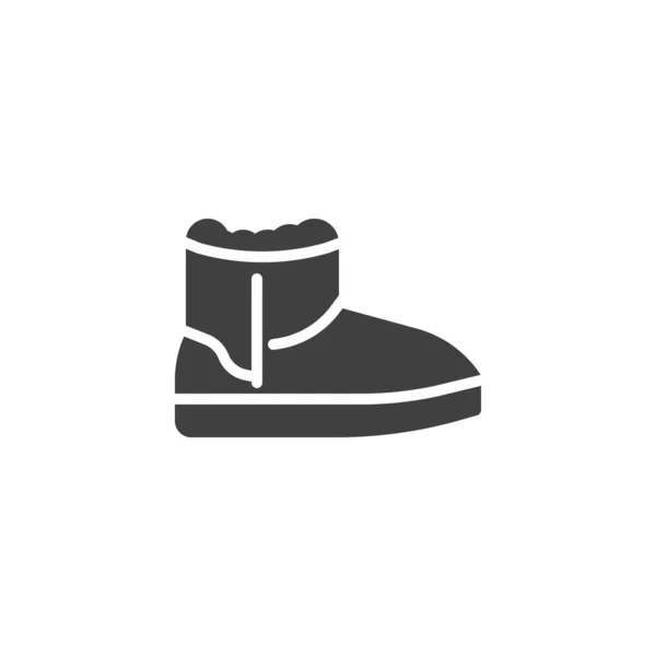 Ugg boots vector icon — Stock Vector