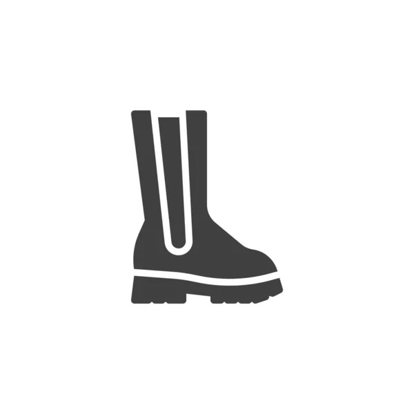 Calf boots vector icon — Stock Vector