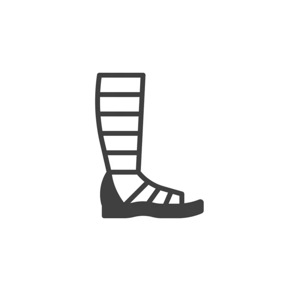 Ícone vetor de calçado Gladiators — Vetor de Stock