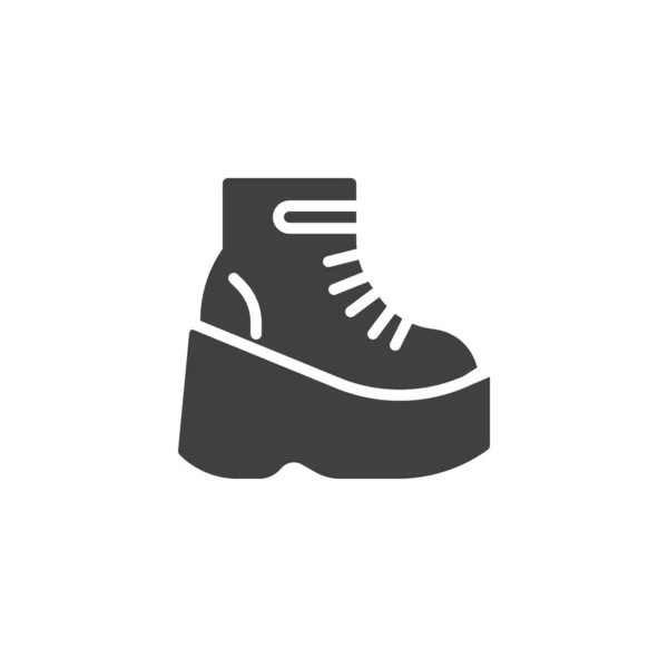 Platform boot vector icon — Stock Vector