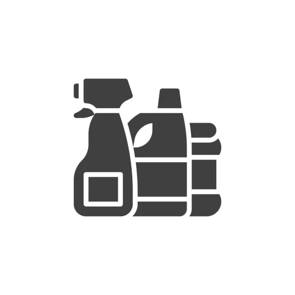 Cleaning supplies products vector icon — Stock Vector