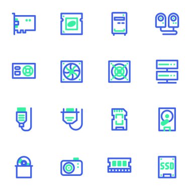 PC parçaları satır simgeleri ayarlandı