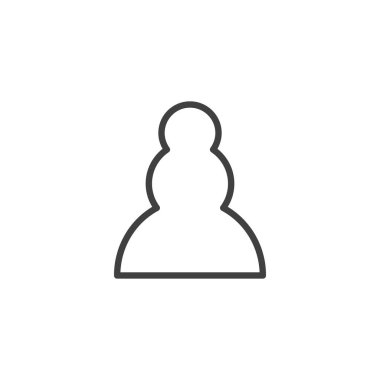 Piyon satranç taşı satır simgesi