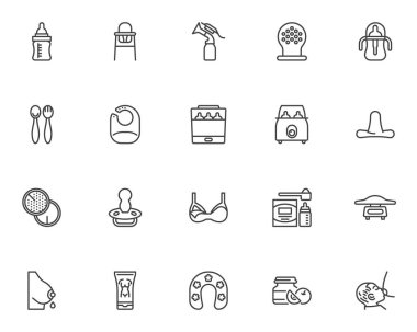 Annelik, emzirme hattı simgeleri ayarlandı