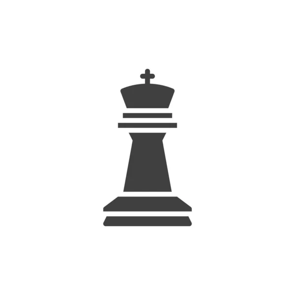 Король шахової фігури Векторна піктограма — стоковий вектор