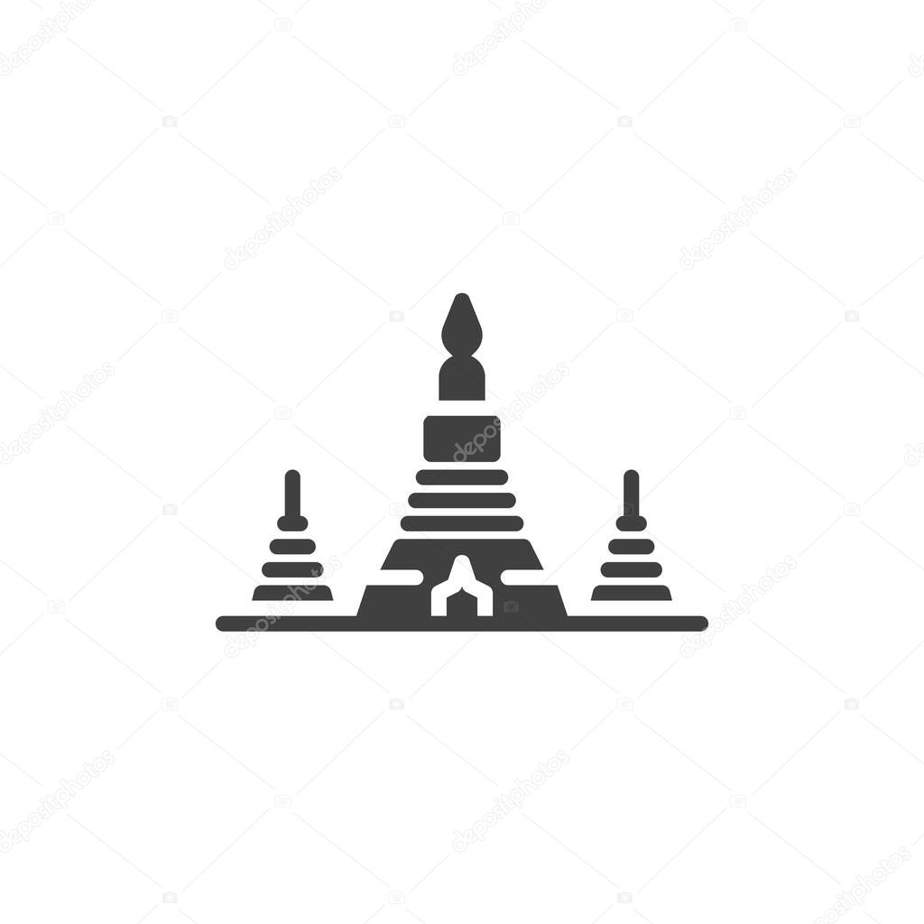 Wat Arun temple vector icon