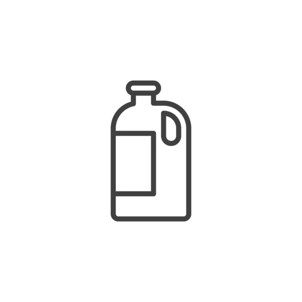 Egy gallon tejvonal ikon — Stock Vector