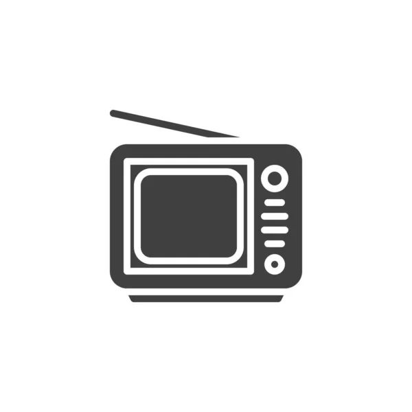 Retro tv vector icon — Stock Vector