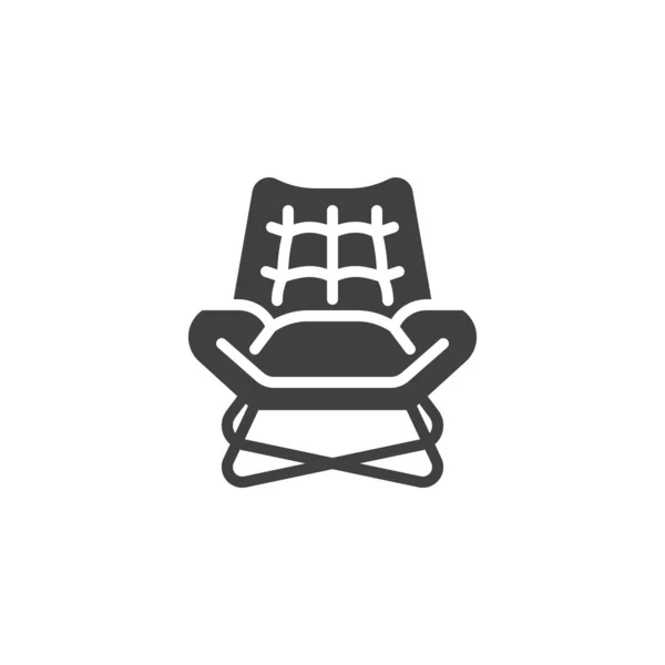 Vintage fauteuil vector icoon — Stockvector