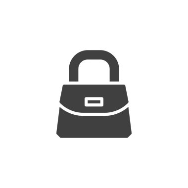 Kadınların çanta vektör simgesi