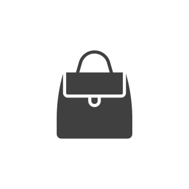 Kadınların el çantası vektör simgesi