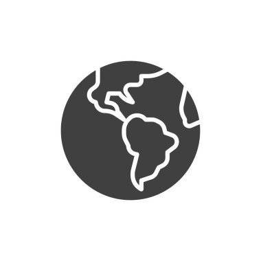 Dünya küresel vektör simgesi