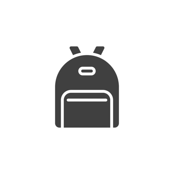 Ícone de vetor de saco escolar — Vetor de Stock