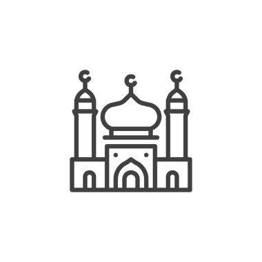 Cami inşa çizgisi simgesi