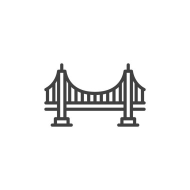 Köprü çizgi simgesi