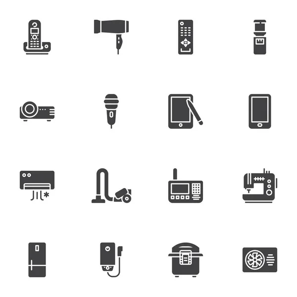 家用电器矢量图标集 — 图库矢量图片
